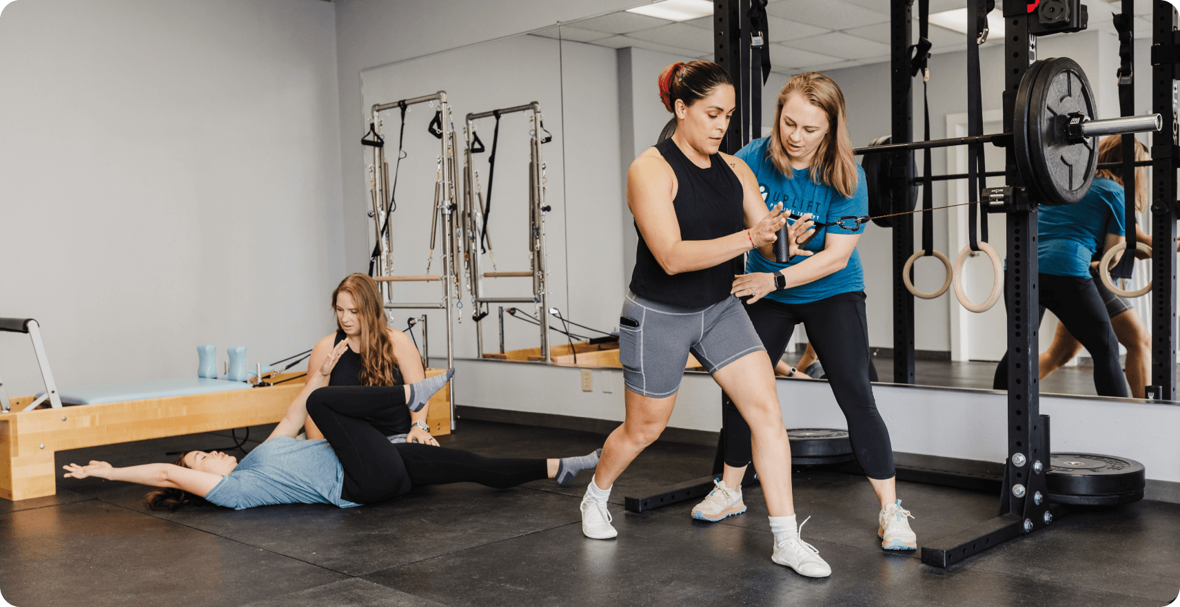 Female pelvic floor therapists in San Antonio working one-on-one with a client