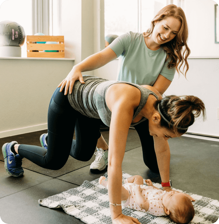 Postpartum physical therapy after C-section scar treatment