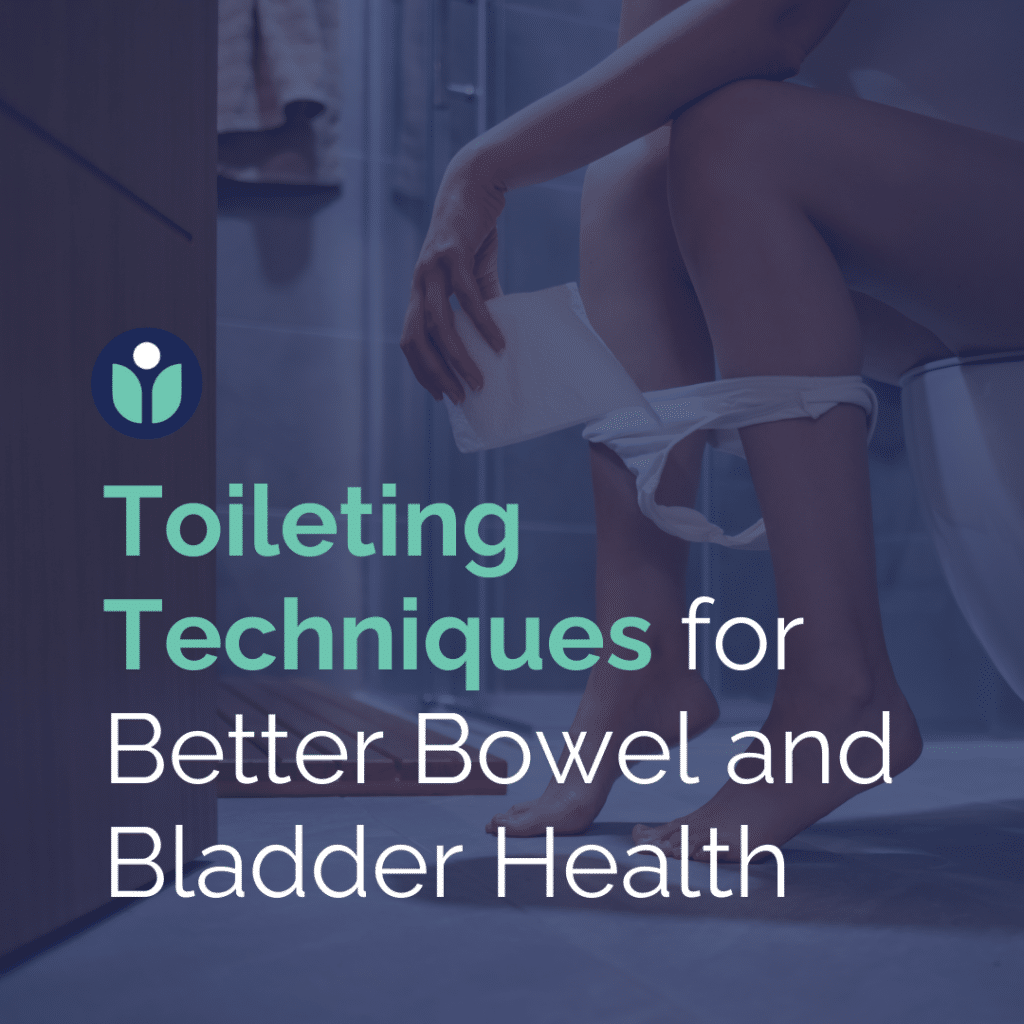 A person feeling rushed while sitting on the toilet, reflecting the stress of bathroom urgency and potential bowel or bladder issues.