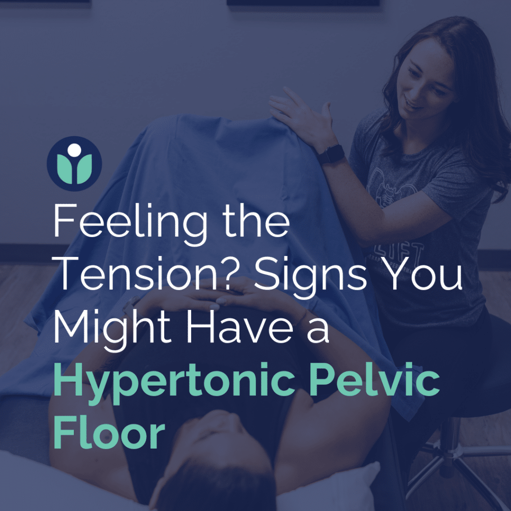 A pelvic floor therapist discusses the steps of a pelvic exam with a patient, ensuring comfort and understanding. The blog title is displayed on the image.
