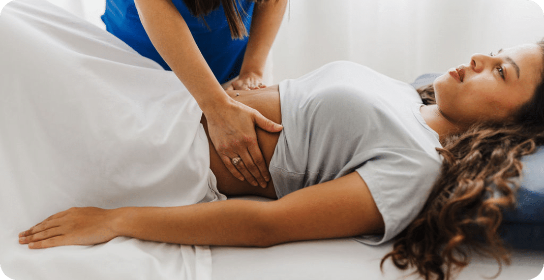 Post-op tummy tuck recovery with lymphatic physical therapy